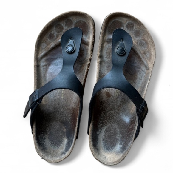 Birkenstock Gizeh Black Sandals size 7 - Picture 2 of 2